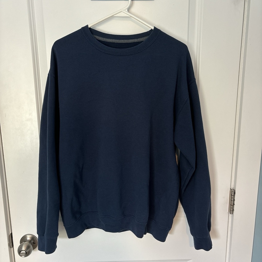 Fruit of the Loom Men's Crewneck Sweater - Deep Blue